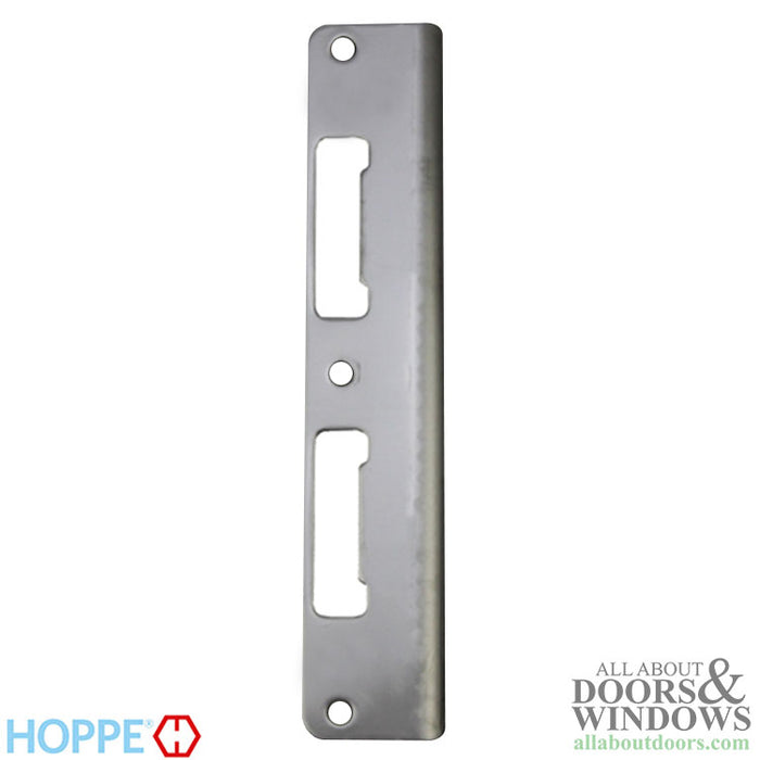 Hoppe Latch & Deadbolt Strike Plate – Curved Lip, Stainless Steel