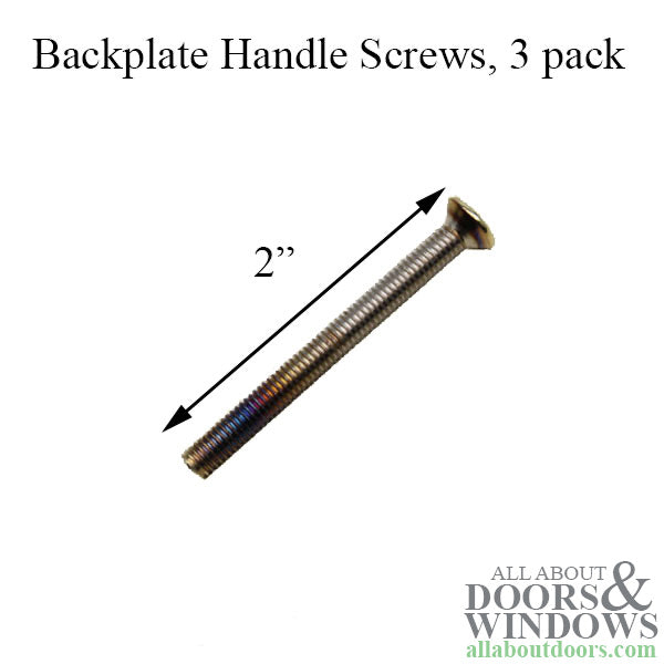 Backplate Screw Pack for Handlesets – Antique Brass, M5 x 50mm