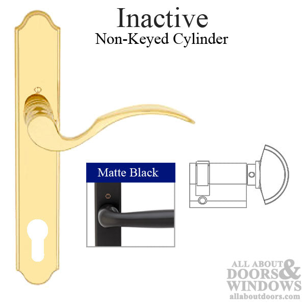 Hoppe Munchen Inactive Multipoint Handleset – 92mm PZ, Matte Black