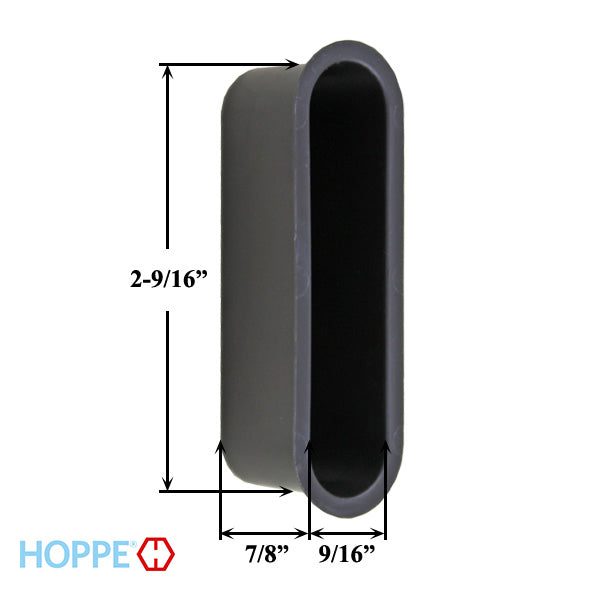 Hoppe Latch and Deadbolt Dust Cap – Black