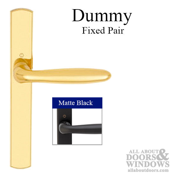 Hoppe Verona Dummy Handleset for Multipoint Doors – Matte Black