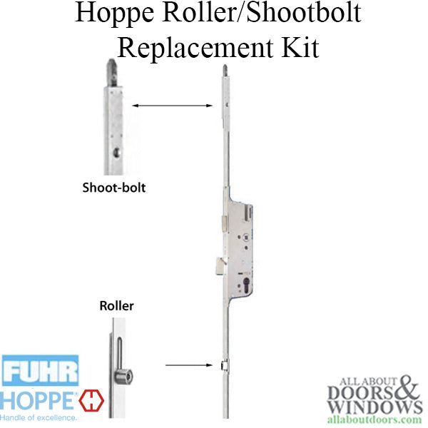Hoppe Multipoint Lock Replacement Kit for 93" Fuhr – 35mm Backset, 92mm PZ