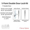 Hoppe HLS-ONE/HLS9000 Double Door Multipoint Lock Kit for 7' Doors – 45mm Backset