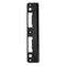 Hoppe Latch & Deadbolt Strike Plate – Curved Lip, Matte Black