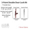 Hoppe HLS-ONE 3-Point Manual Tongue System Kit for 7' Doors – 60mm Backset