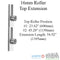 Hoppe Manual 4 Roller Top Extension – 16mm Faceplate, 54.92" Length