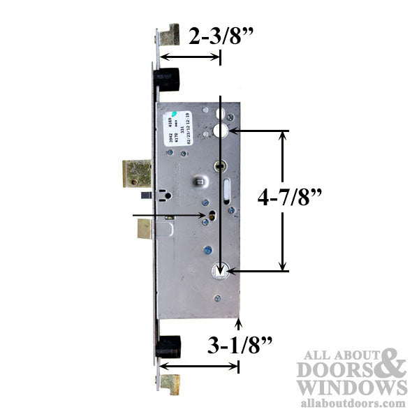 Multipoint Mortise Lock for Concealed Vertical Rods – 60mm Backset, 92mm PZ