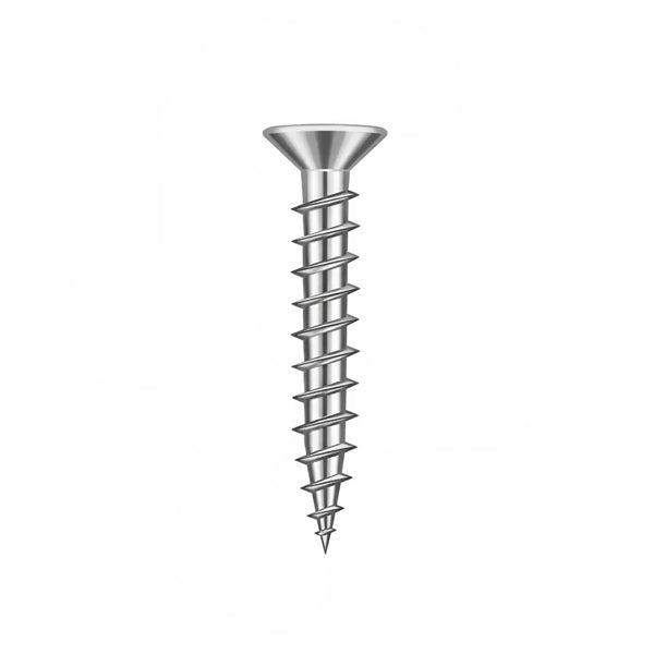 Hoppe Stainless Steel Chipboard Screw for Vinyl Profiles – 8mm Head, 25mm Length