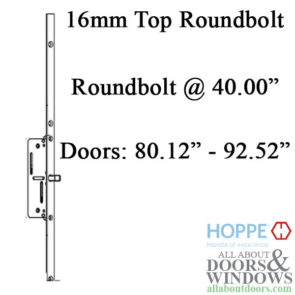 Hoppe Top Extension – 36" Handle Height, 54.92" Length