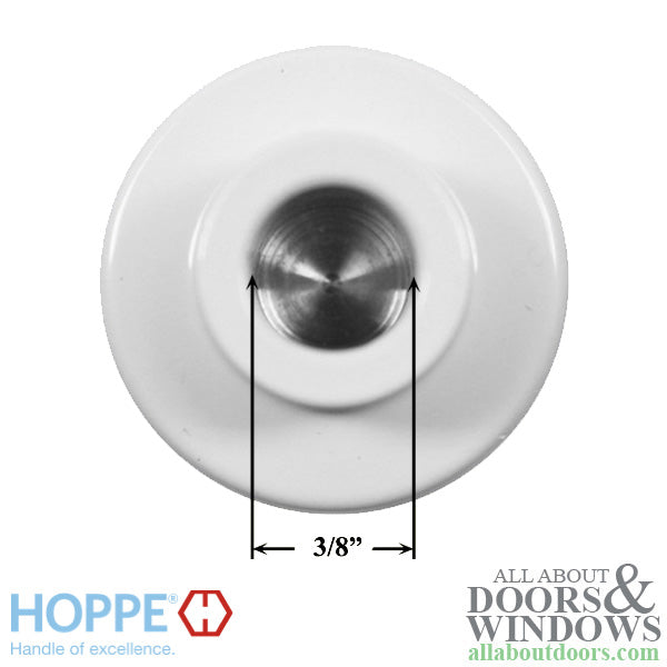 Hoppe H-Knob for CES Keyed Cylinder – Pure White