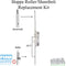 Hoppe Multipoint Lock Replacement Kit for Fuhr – 45mm Backset, 92mm PZ