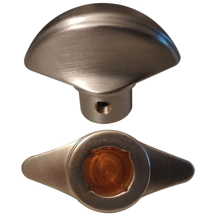 Hoppe HLS9000 Sliding Door Crescent Knob – Satin Nickel