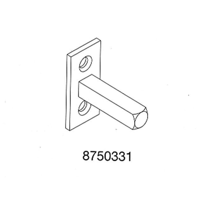 Hoppe Fixed Shaft for Dummy Handle – 1-3/8" Shaft, 1-3/4" Door