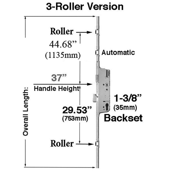 Hoppe Automatic Top Extension – 44.69" Roller, 55.92" Length