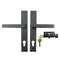 Hoppe Dallas Active Handleset – 92mm PZ, Dark Bronze Metallic