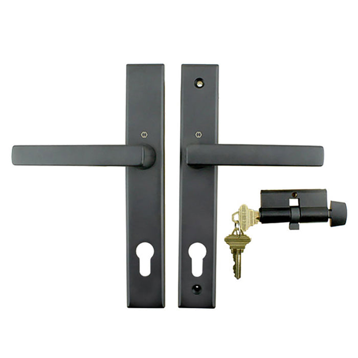 Hoppe Dallas Active Handleset – 92mm PZ, Dark Bronze Metallic