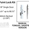 Hoppe HLS-ONE 5-Point Multipoint Lock Kit for 6' 8" Doors – 60mm Backset
