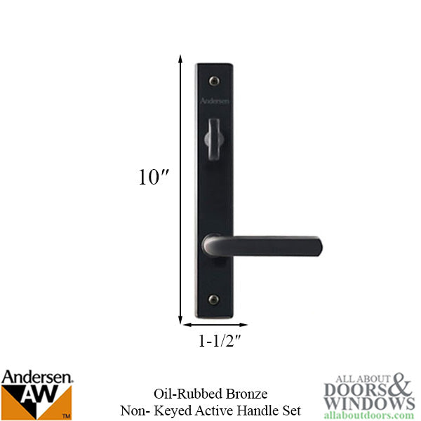 Andersen Anvers Handle Trim Set for Single Active Frenchwood Door – Oil Rubbed Bronze
