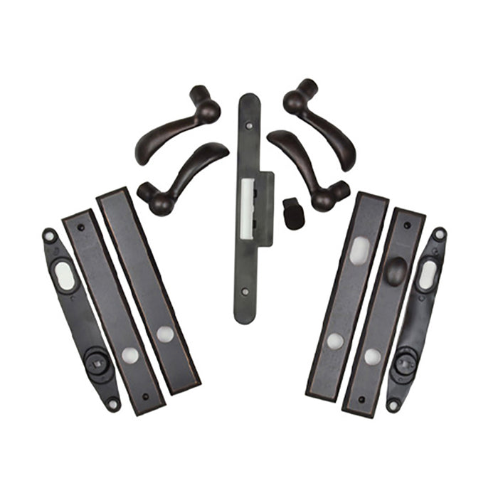 Andersen Yuma Hinged Patio Door Hardware Set – Active/Passive, Distressed Bronze