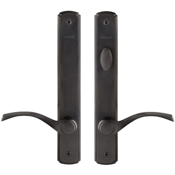 Andersen Newbury Frenchwood Double Door Handle Set – Oil Rubbed Bronze