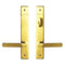 Andersen Anvers Handle Trim Set for Frenchwood Double Doors – Bright Brass