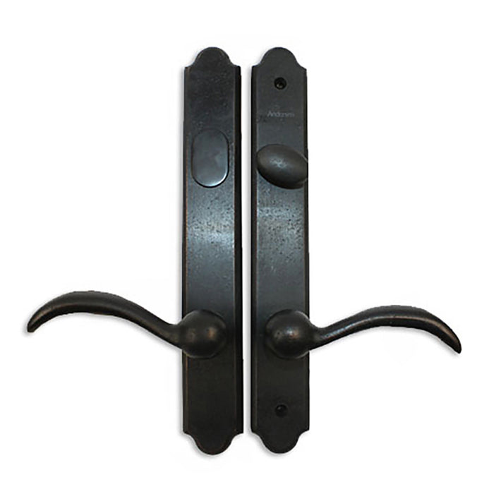 Andersen Encino Double Door Handle Set for Frenchwood Hinged Patio Doors – Distressed Bronze