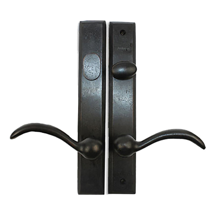 Andersen Yuma Handleset for Single Active Hinged Patio Door – Distressed Bronze