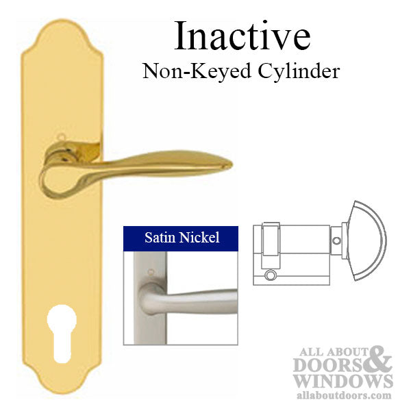 Hoppe New Orleans Inactive Handleset – 92mm PZ, Satin Nickel