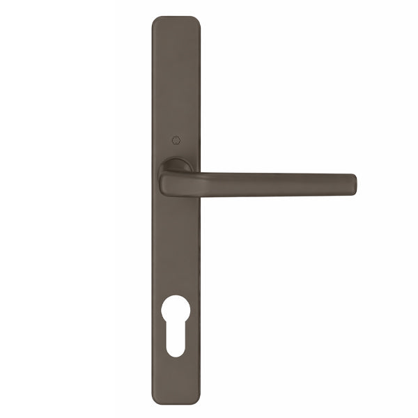Hoppe Frankfurt Inactive Multipoint Handleset – 92mm PZ, Dark Bronze Anodized