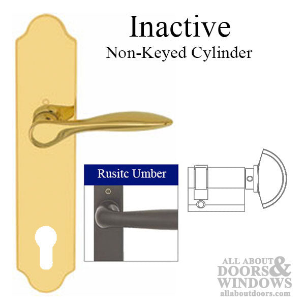 Hoppe New Orleans Inactive Handleset – 92mm PZ, Rustic Umber