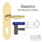 Hoppe Toronto Inactive Handleset – 92mm PZ, Rustic Umber