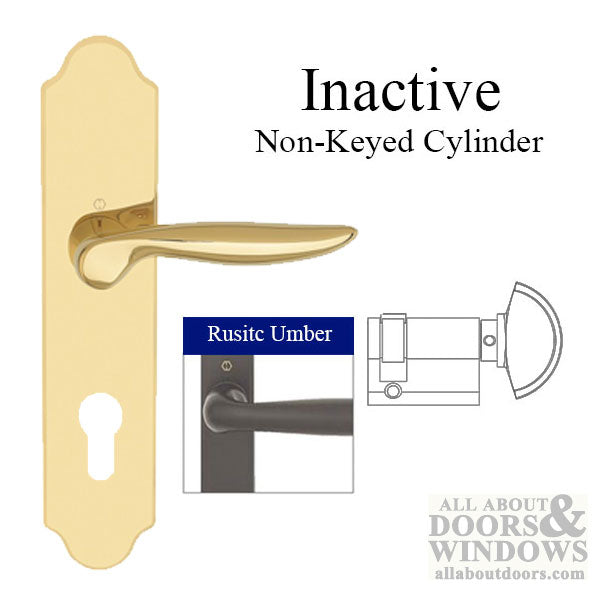 Hoppe Toronto Inactive Handleset – 92mm PZ, Rustic Umber