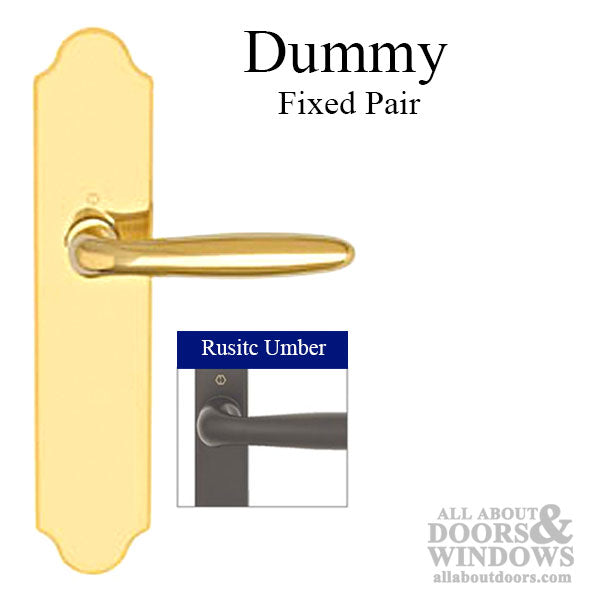 Hoppe Verona Dummy Handleset for Multipoint Doors – Rustic Umber