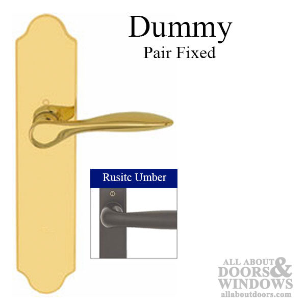 Hoppe New Orleans Dummy Pair Handleset – Rustic Umber