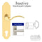 Hoppe Munchen Inactive Multipoint Handle Set – 92mm PZ, Satin Nickel