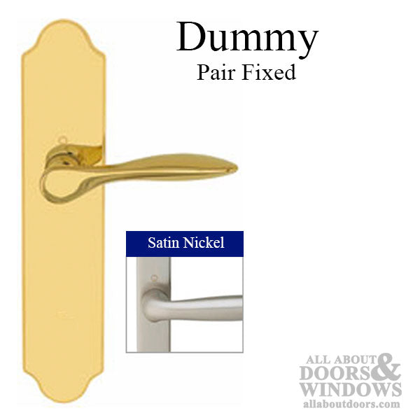 Hoppe New Orleans Dummy Pair Handleset – Satin Nickel