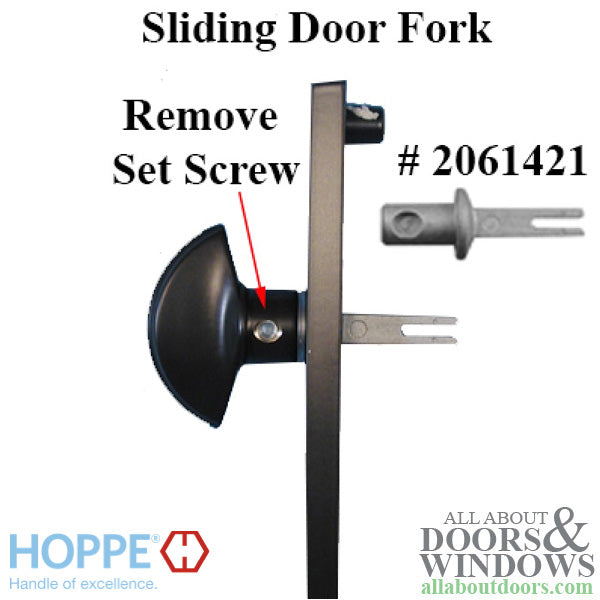 Hoppe Sliding Door Fork for Thumbturn – New Style