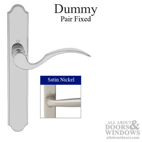 Hoppe Munchen Dummy Handleset for Multipoint Doors – Satin Nickel
