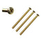 Hoppe Handle Screws for 2-1/4" Doors – M5 x 65mm, Polished Brass, 3 Pack