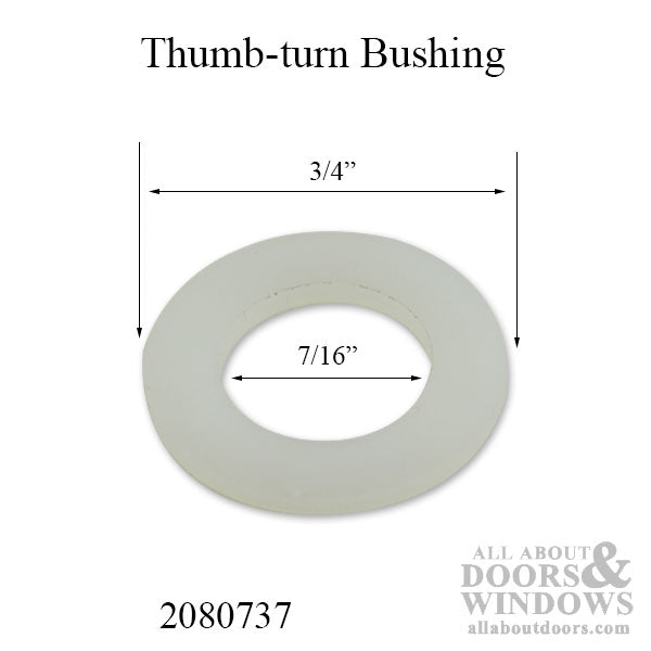 Hoppe Thumb-Turn Bushing for Sliding Patio Doors – 3/4" OD