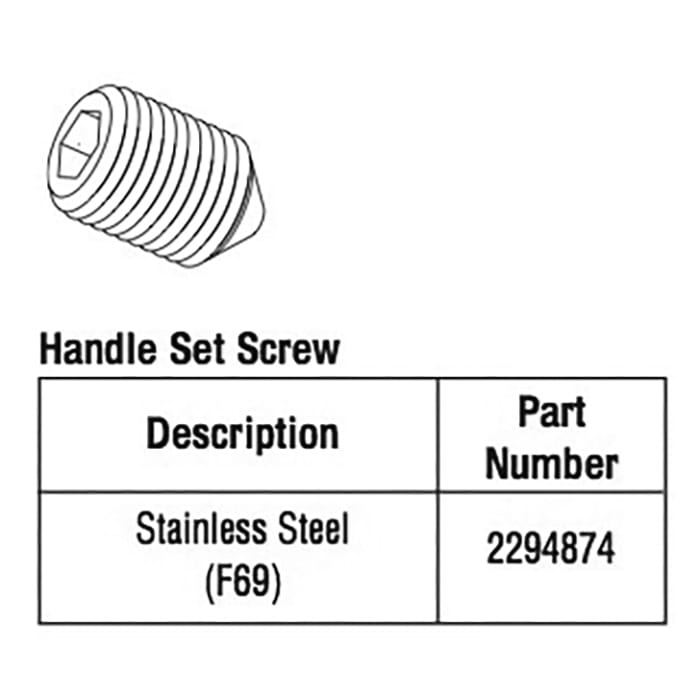 Hoppe Set Screw for Lever Handle – M6 x 12mm, Stainless Steel