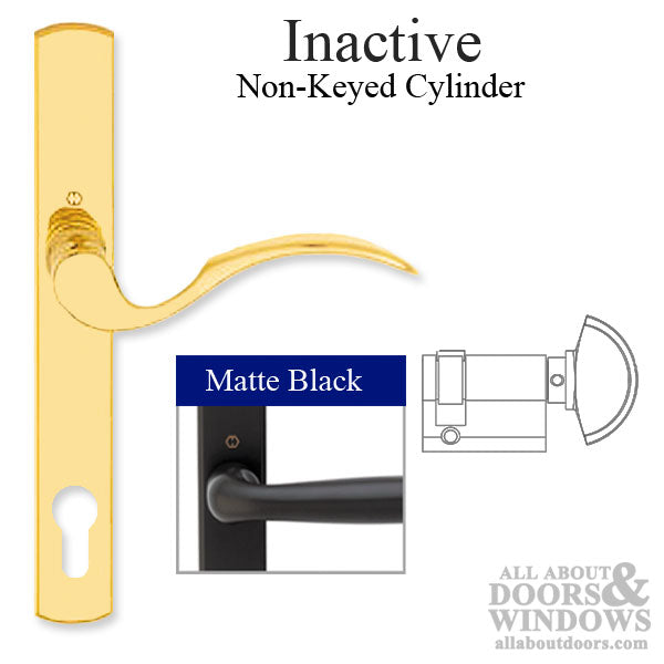 Hoppe Munchen Inactive Multipoint Handleset – 92mm PZ, Matte Black