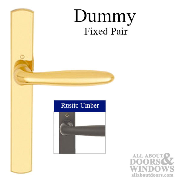 Hoppe Verona Dummy Handleset for Multipoint Doors – Rustic Umber