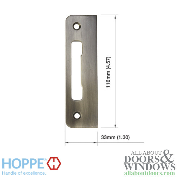 Hoppe Flat Strike Plate – Tongue Version