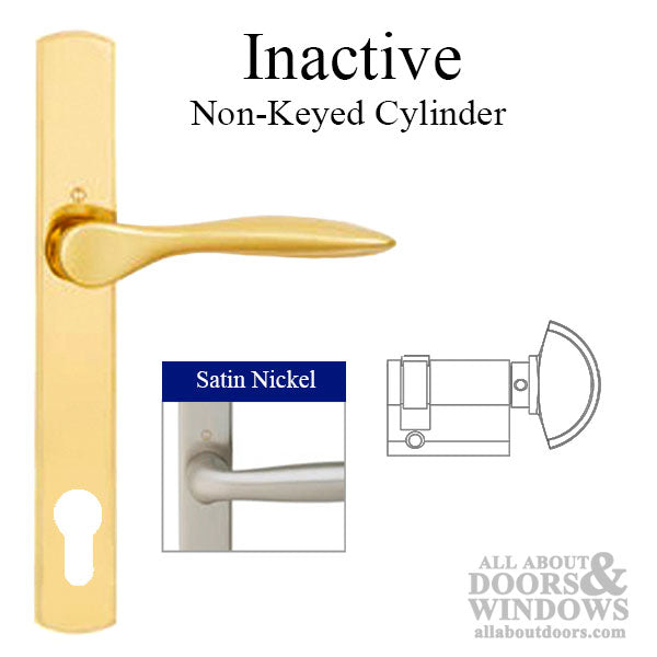 Hoppe New Orleans Inactive Handleset – 92mm PZ, Satin Nickel