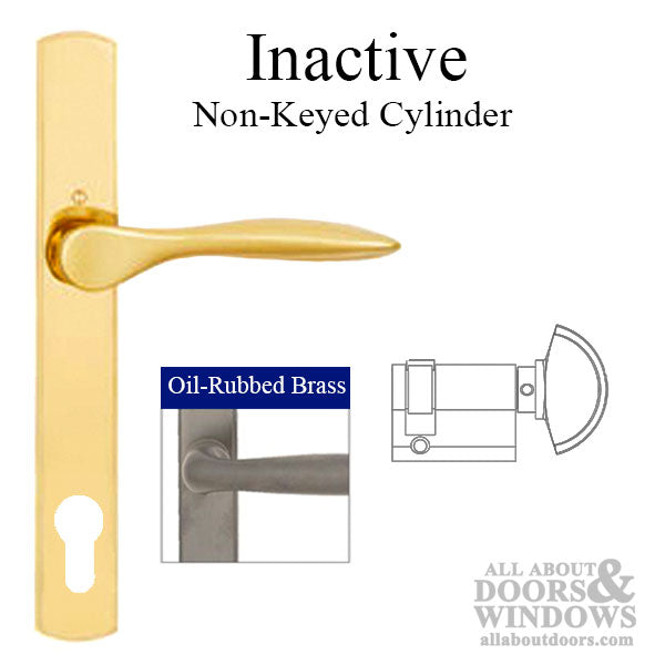 Hoppe New Orleans Inactive Handleset – 92mm PZ, Oil Rubbed Brass