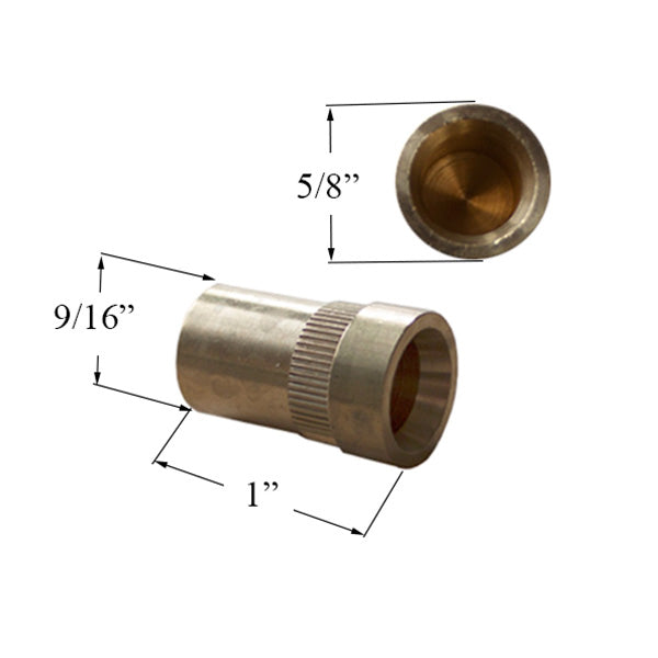 Hoppe Socket Strike Plate for Shootbolt Multipoint Lock – Brass