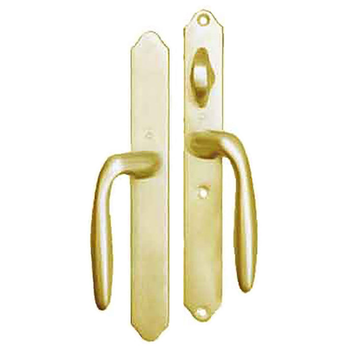 Hoppe M151 Sliding Door Handleset – Non-Keyed, Resista Brass