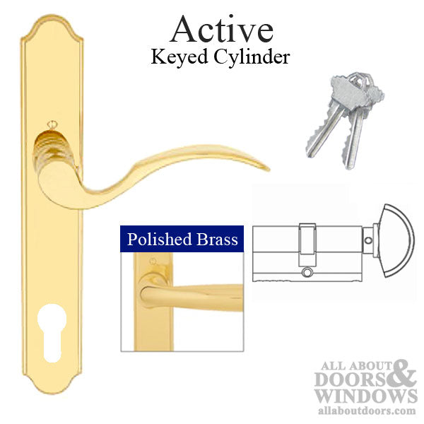 Hoppe Munchen Multipoint Handleset – 92mm PZ, Resista Brass