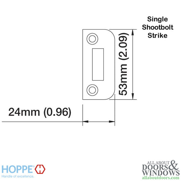 Hoppe Double Shootbolt Strike